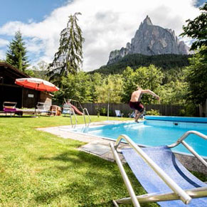 Swimming pool flat Bergfrieden